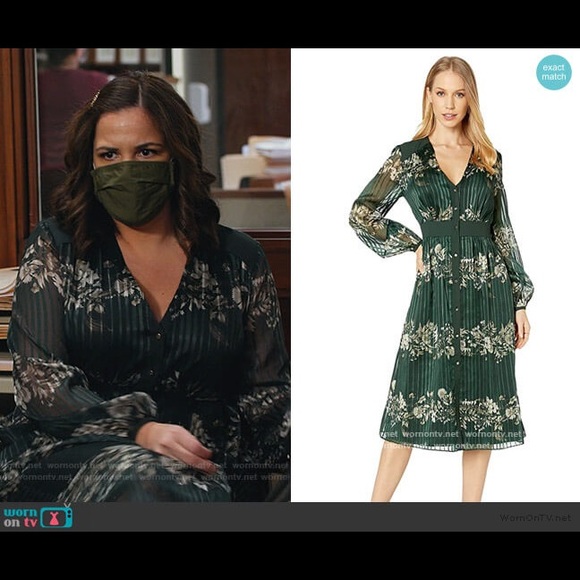 NWT Ted Baker Delyla Meadow Sweep Dress. Sz.1 ( Ted Baker sizing) - Picture 4 of 6